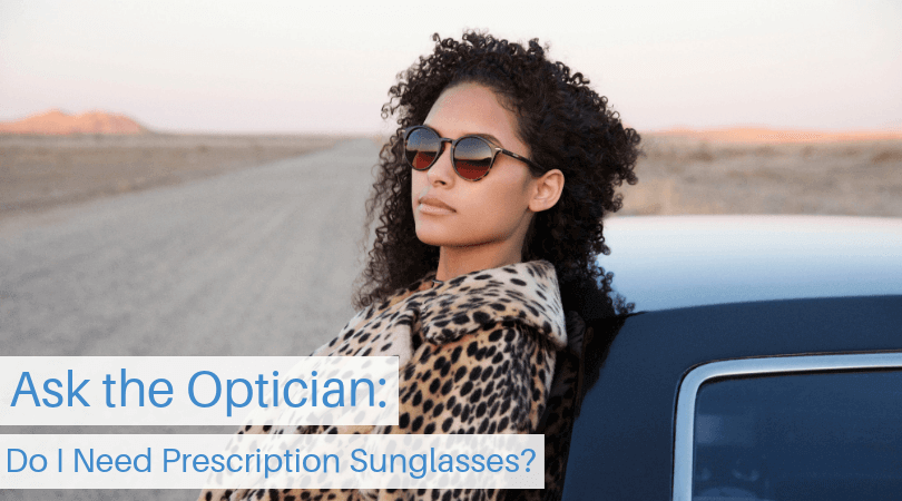 Woman wearing a leopard print jacket and Serengeti sunglasses while leaning against a car in the desert
